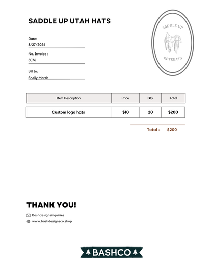 Saddle Up Retreats Utah Hats