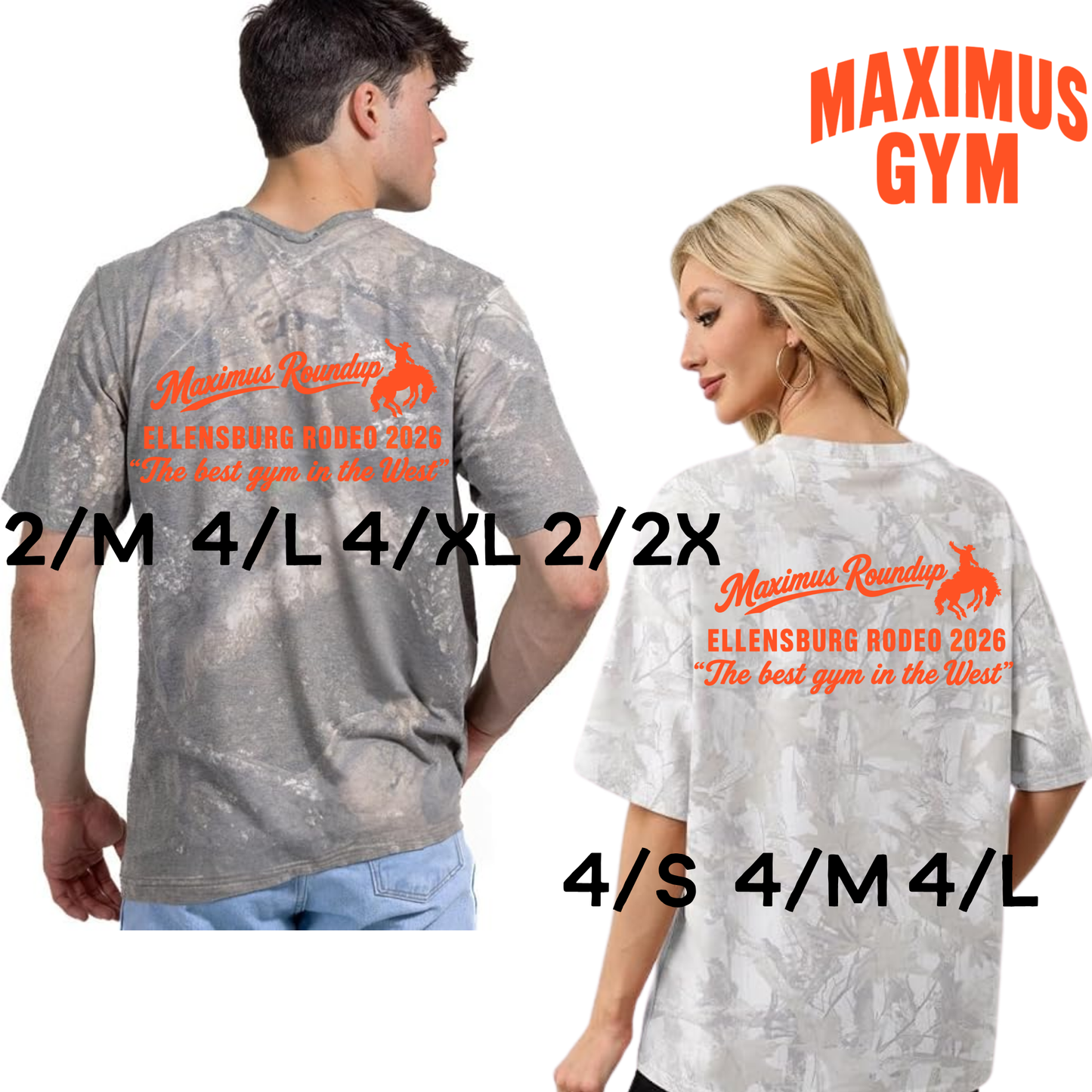 Maximus Gym Custom Camo Tees