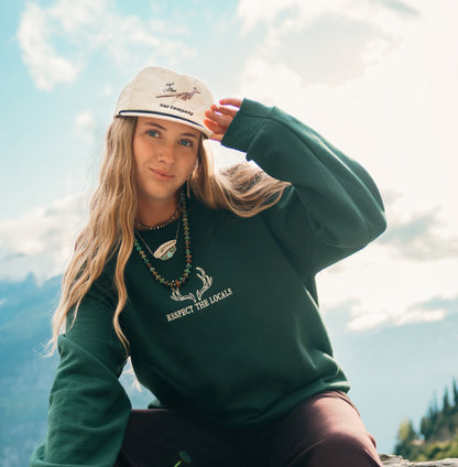 Respect the Locals Embroidered Crewneck