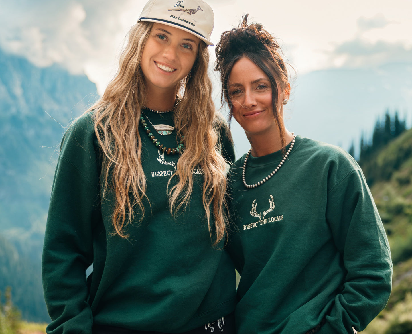 Respect the Locals Embroidered Crewneck