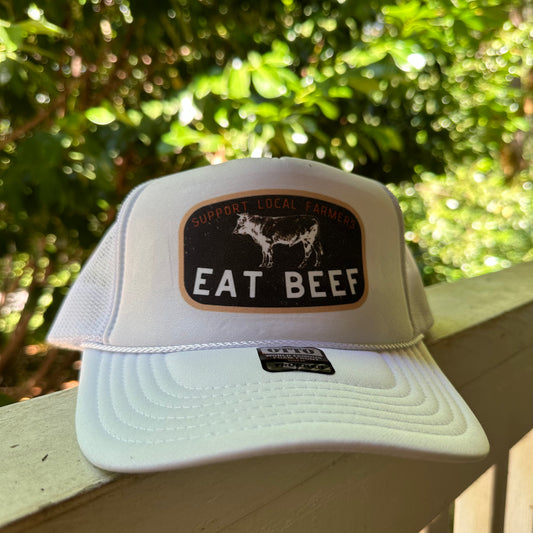 Eat beef Trucker hat