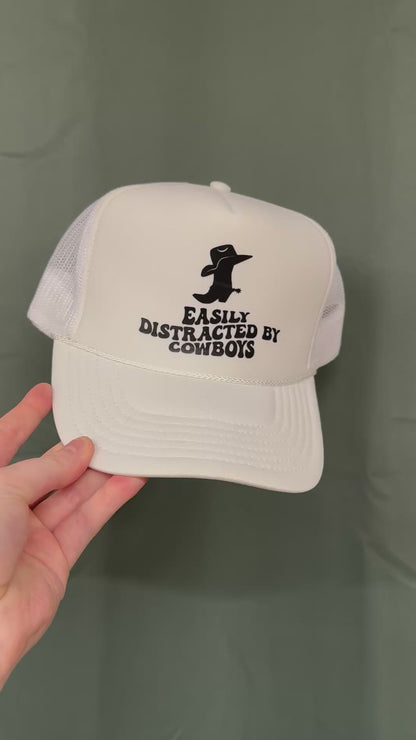 Easily distracted by cowboys trucker hat - Destach