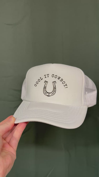 Cool it cowboy horse shoe trucker hat - Destach