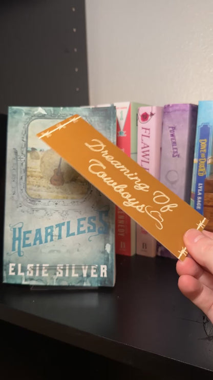 Dreaming of cowboys Paper Bookmark | Western Bookmark