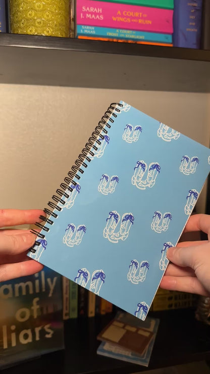 Blue boots western college lined Notebook | 5.5x8.5” A5 notebook