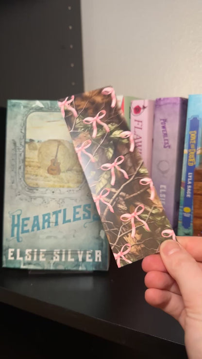 Camo Bow Paper Bookmark | Western Bookmark